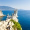 Cut-away of the South Coast of Crimea Yalta, Swallow\'s Nest Cast