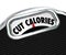 Cut Calories Scale Words Dieting Lose Weight Eating Less