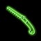 cut gardening tool neon glow icon illustration