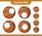 Cut and glue, cut parts of Basketball and glue them. Educational children game, printable worksheet, vector illustration