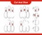 Cut and glue, cut parts of Bowling Pin and glue them. Educational children game, printable worksheet, vector illustration