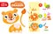 Cut Glue Lion Kid Color Paper Application Game