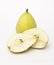 Cut Open Pear