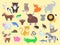 Cut out Exotic, Domestic and Farm Animals Poster