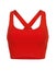 Cut-out of red Razorback Midriff Top On Invisible Mannequin