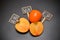 cut persimmon and the names of the vitamins it contains