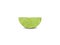 Cut piece green lime on white background