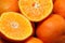 Cut or sliced oranges as a background.