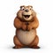 Cute 3d Groundhog Illustration Inspired By Dmitry Vishnevsky