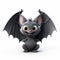 Cute 3d Pixar Bat With Big Eyes And Yellow Wings