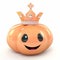 Cute 3d Render Of Money-themed Jack-o\\\'-lantern With Princess Hat