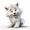 Cute 3d White Fluffy Puppy: A Disney-inspired Character Design