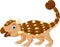 Cute and adorable ankylosaurus cartoon