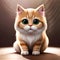 Cute and adorable cat - ai generated image