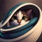 Cute and adorable cat - ai generated image