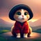 Cute and adorable cat - ai generated image