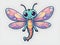 Cute adorable dragon fly