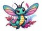 Cute adorable dragon fly