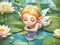 Cute adorable fairy