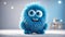 Cute adorable furry cartoon comic character monster abstract party little design expression kind friendly