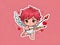 Cute adorable little fairy with an arrow