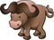 Cute African Cape Buffalo Vector