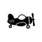 Cute airplane toy icon vector isolated