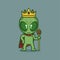 cute alien be a king