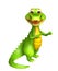 Cute Aligator cartoon character