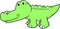Cute Alligator Vector Illustration