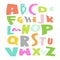 Cute Alphabet Vector Set illustration