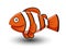 Cute Anemonefish cartoon vector