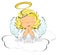 Cute angel cartoon