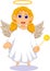 Cute angel cartoon for you design