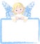 Cute Angel Invite & Place Card