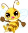 Cute angry Bee