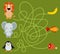 Cute animal educational maze game