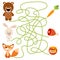 Cute animal educational maze game.