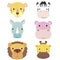 Cute animal head icon01