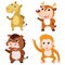 cute animal set