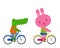 Cute Animals biking