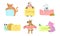Cute Animals Holding Banners Set, Adorable Happy Cartoon Characters Standing with Blank Sheets of Paper, Cat, Cow, Snail