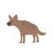 Cute animals - hyena. Illustrations for children. Baby Shower card.