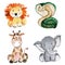 Cute Animals for kindergarten, nursery, children clothing, pattern