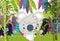 Cute animals koala plants foliage forest nature cartoon