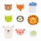 Cute animals set