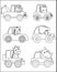 Cute animals on transport. Animal  driving car and zoo travel.  transportation vehicle drivers character. Creative vector Childish