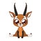 Cute Antelope vector illustration art
