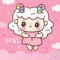 Cute aries sagittarius cartoon horoscope love illustration doodle style