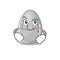 A cute arrogant caricature design of egg kitchen timer having confident gesture